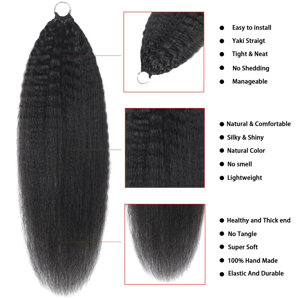 75 Strands Kinky Straight Crochet Extensions – view 2