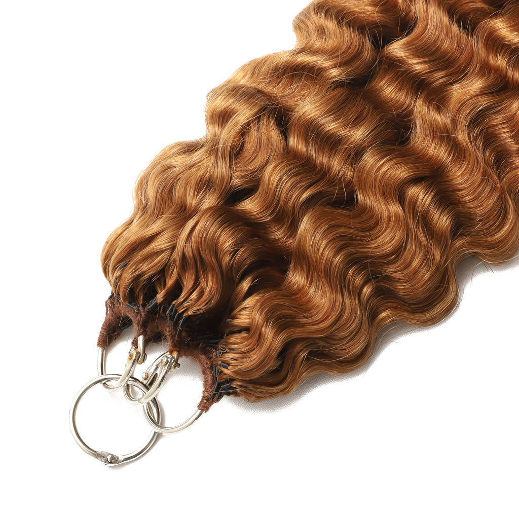 75 Strands #30 Loose Burmeses Curl Crochet Extensions – view 3