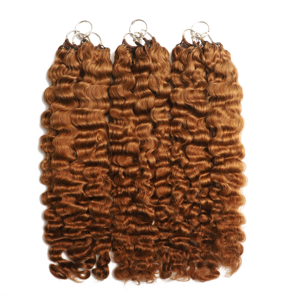 75 Strands #30 Loose Burmeses Curl Crochet Extensions