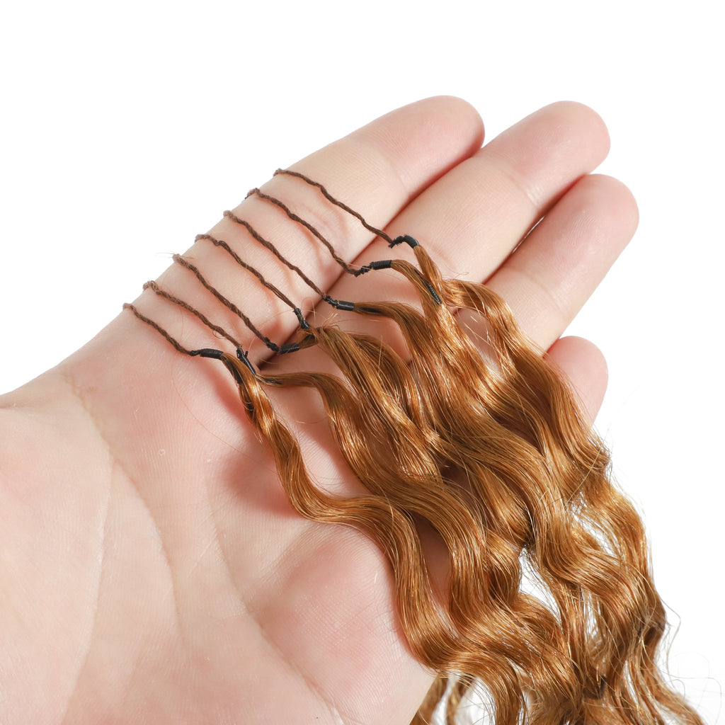 75 Strands #30 Loose Burmeses Curl Crochet Extensions – view 5