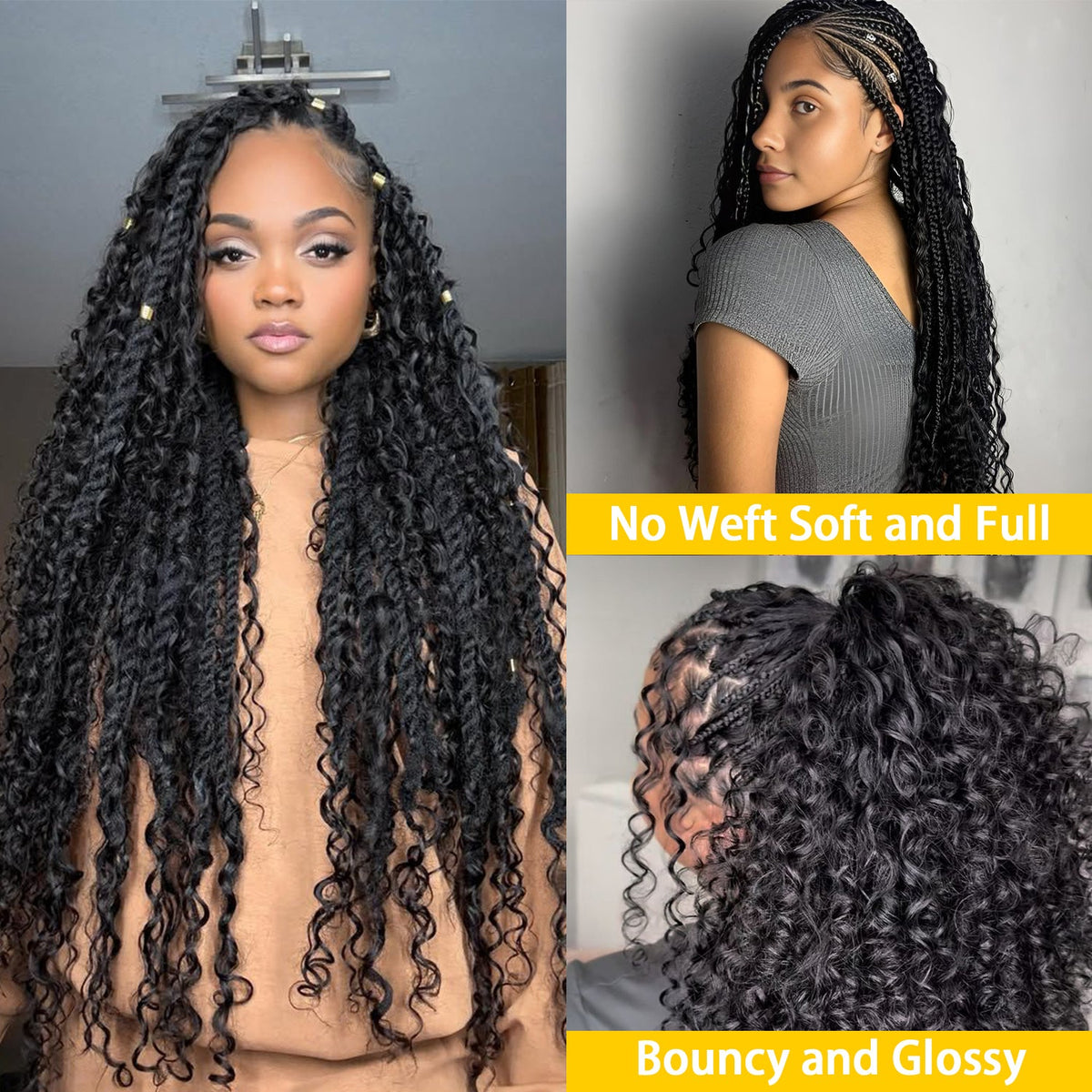 Boho curly hair bundle – view 4