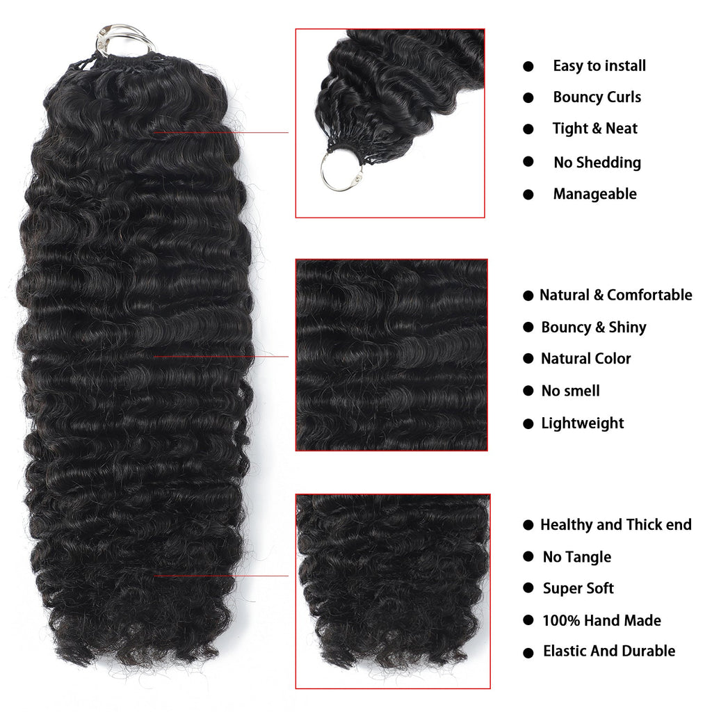 75 Strands Burmese Curl Crochet Extensions – view 2