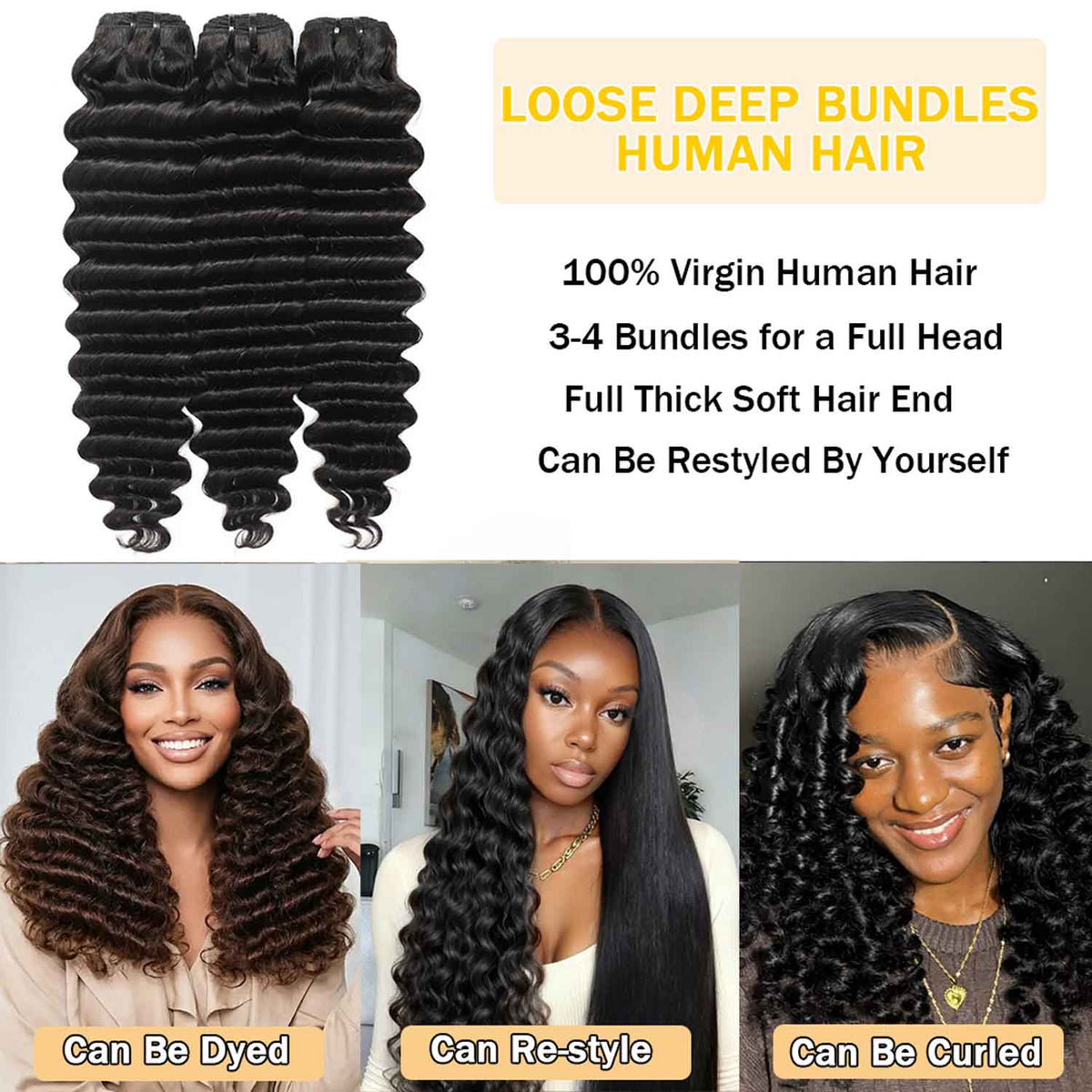 Loose Deep Wave Bundle (Virgin) – view 3