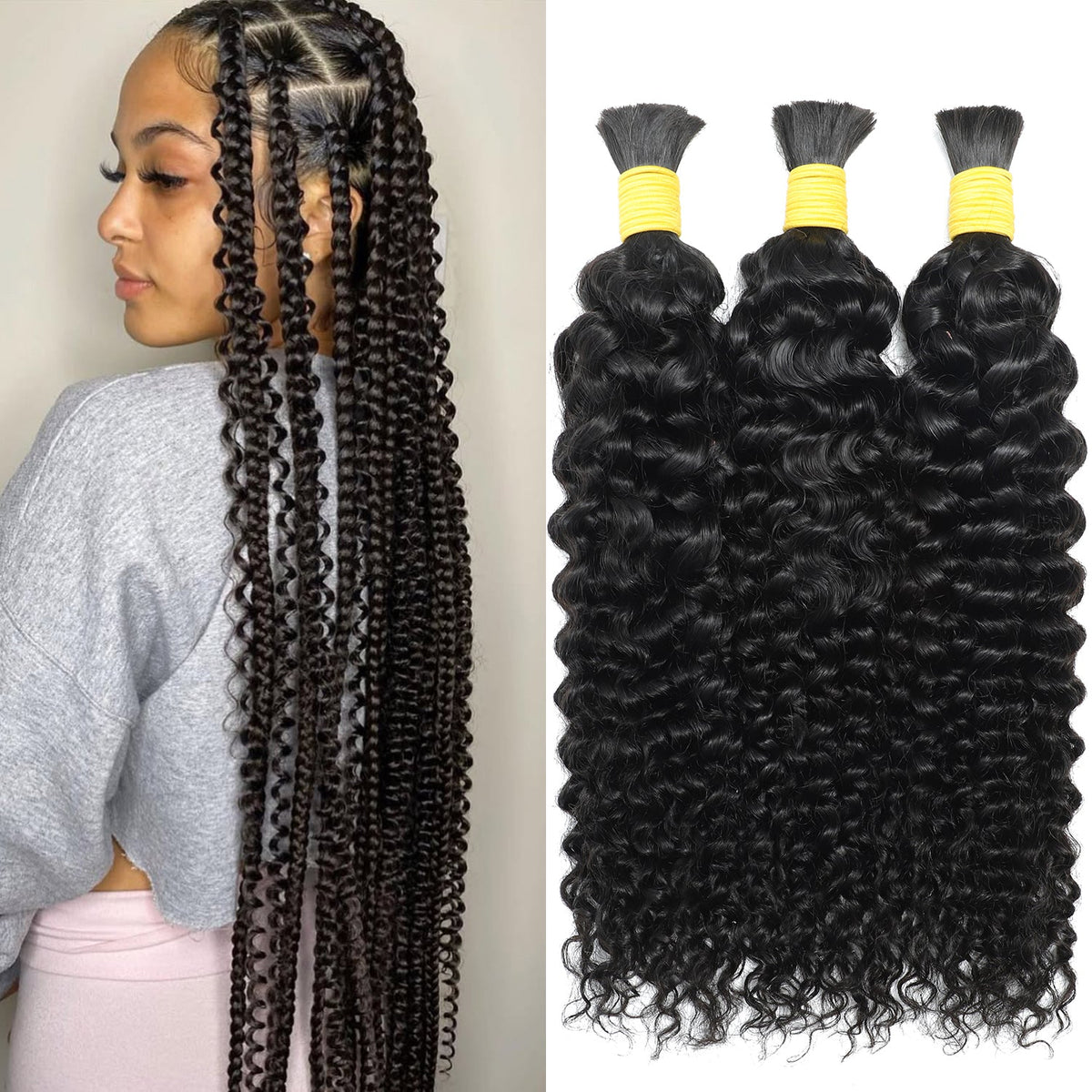 Boho curly hair bundle – view 6