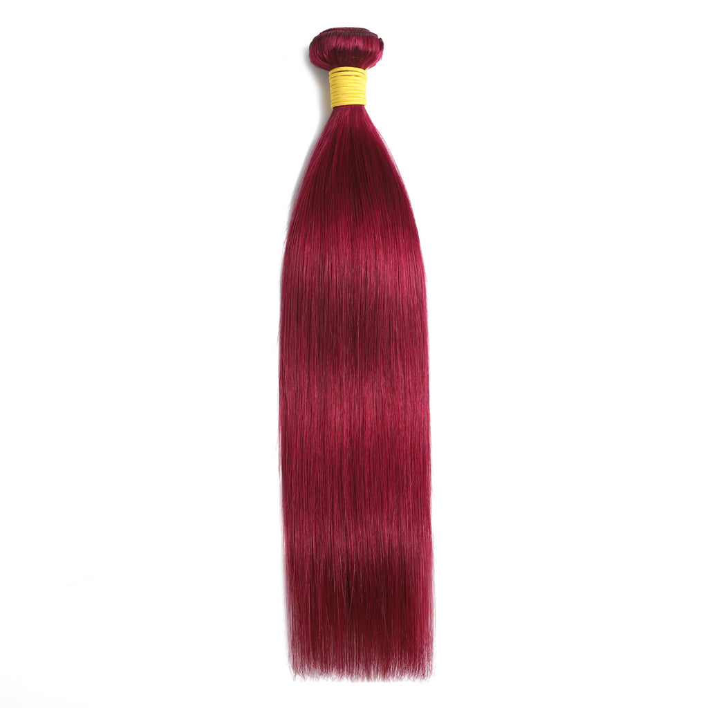 Burgundy Color Straight Bundle – view 2