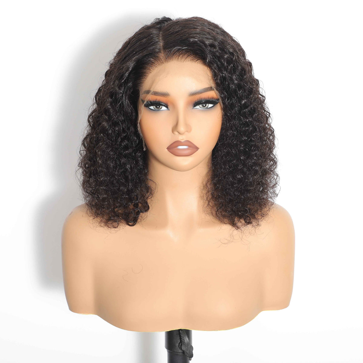 HD 13"x4" Curly Frontal Bob – view 3
