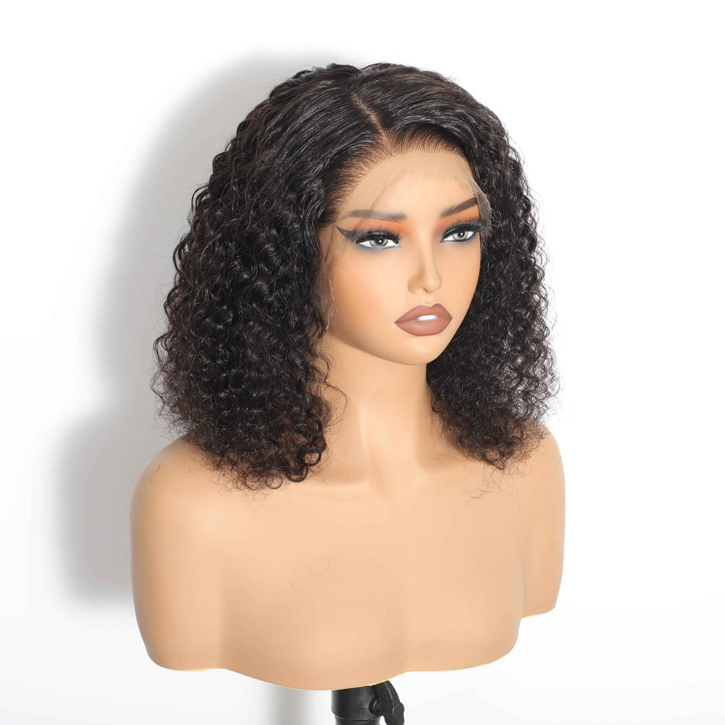HD 13"x4" Curly Frontal Bob – view 4