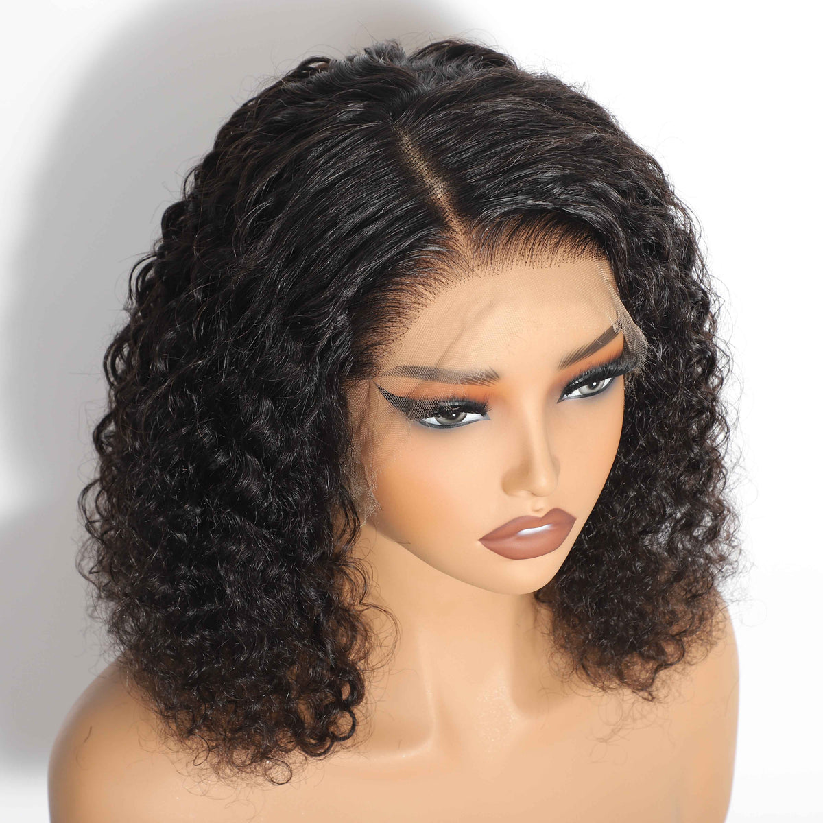 HD 13"x4" Curly Frontal Bob – view 5