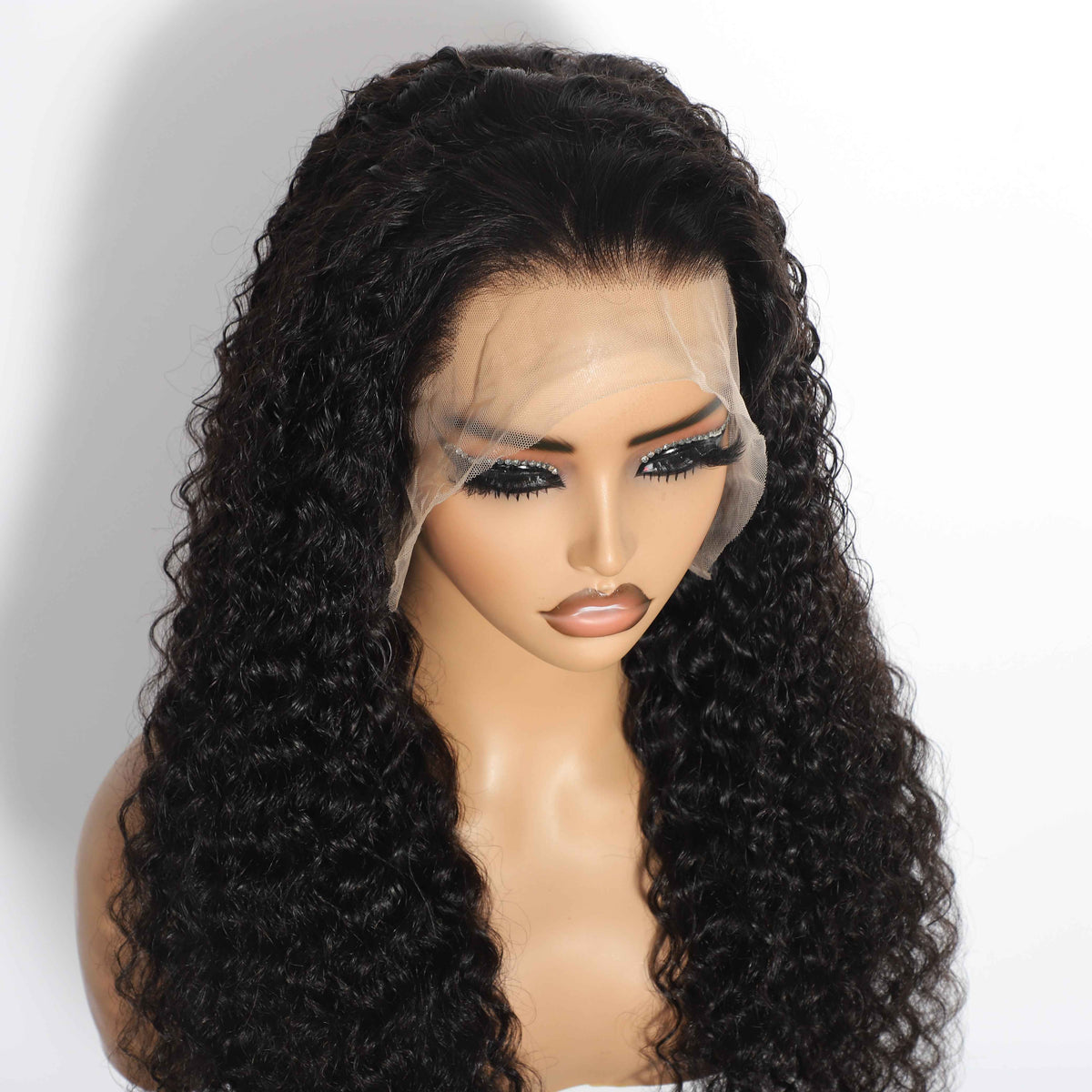 Deep Wave 13"x4"Transparent Full Frontal Lace Wig – view 3