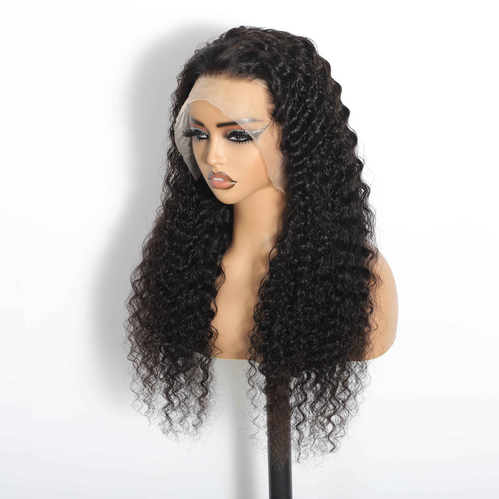 Deep Wave 13"x4"Transparent Full Frontal Lace Wig – view 2