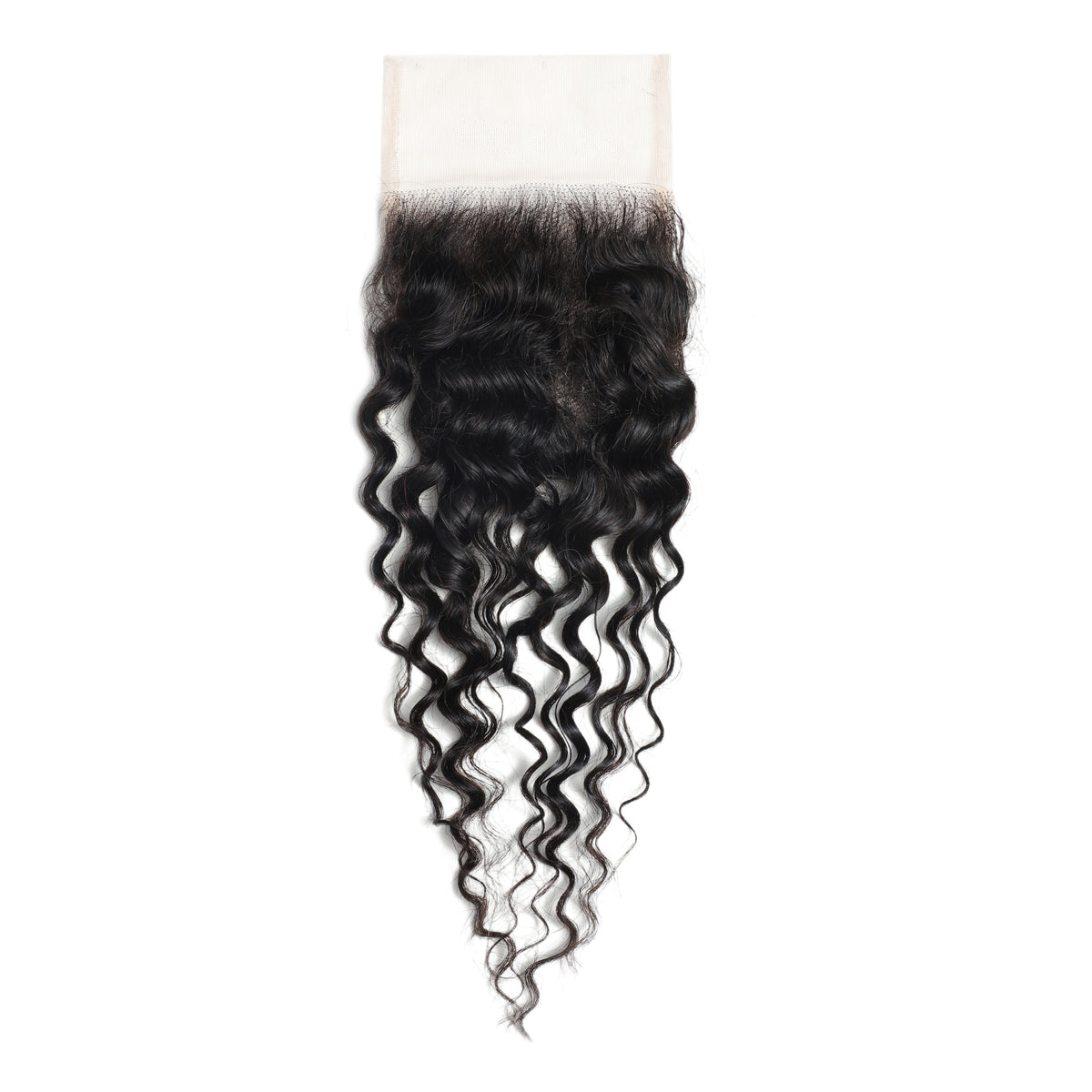 4x4 Transparent Lace Water Wave Closure