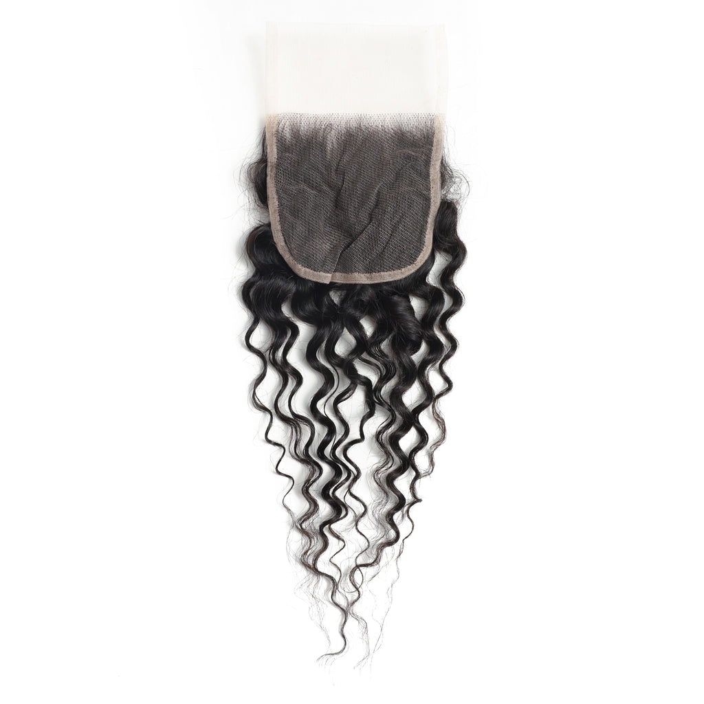 4x4 Transparent Lace Water Wave Closure – view 3