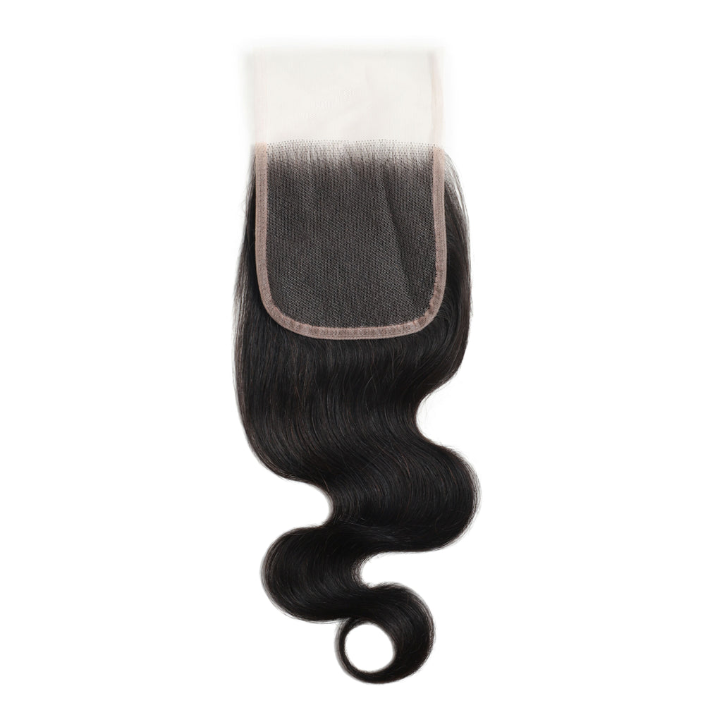 4x4 Transparent Lace Body Wavy Closure – view 3