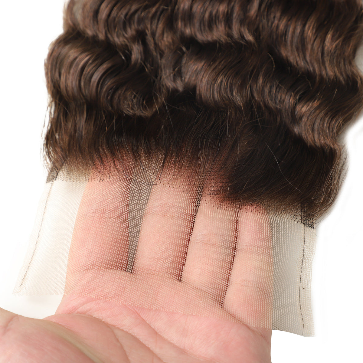 #2 Color 5x5 Transparent Lace Deep Wave Closure – view 3