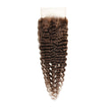 #4 Color 5x5 Transparent Lace Deep Wave Closure