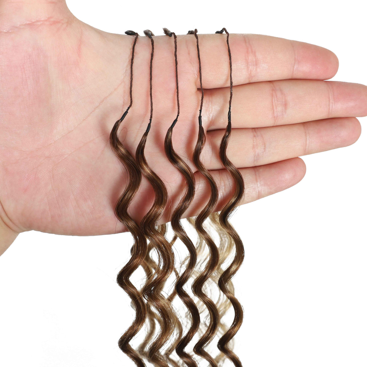 50 Strands #P4/27 Deep Wave Crochet Extensions – view 2