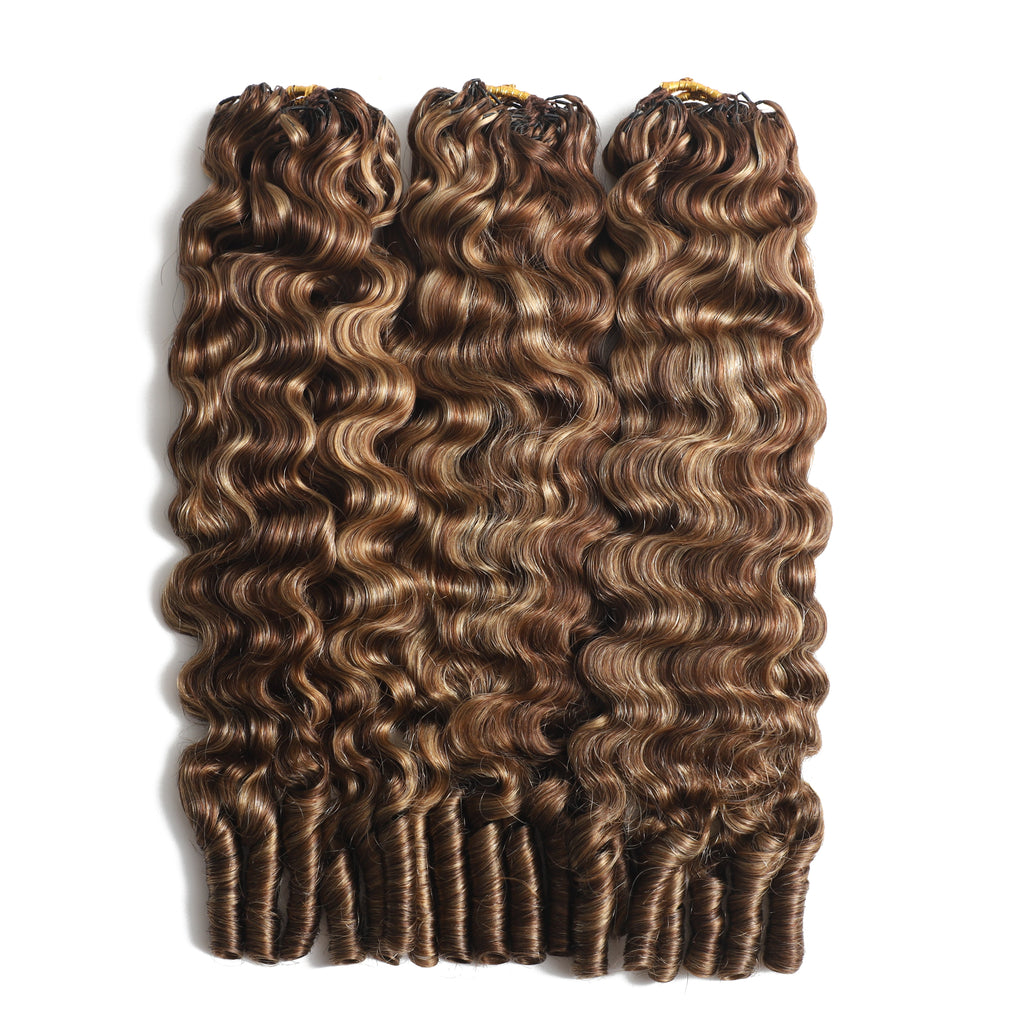 50 Strands #P4/27 Burmeses curl Crochet Extensions – view 4