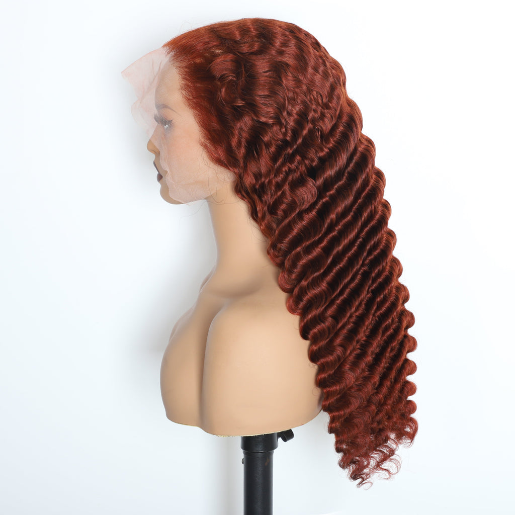 Ginger Color 13x6 Deep Wave Wig – view 2
