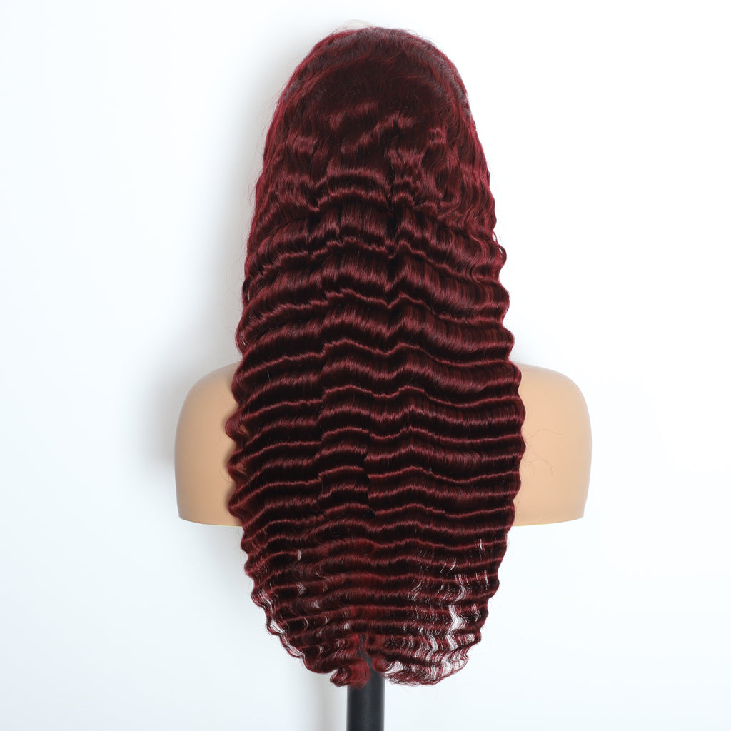 99J Color 13x6 Deep Wave Wig