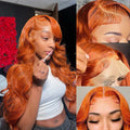 Orange Ginger HD Lace Wig - Plushmane