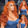 Orange Ginger HD Lace Wig - Plushmane