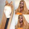 Honey Blonde HD Lace Human Hair Wig - Plushmane