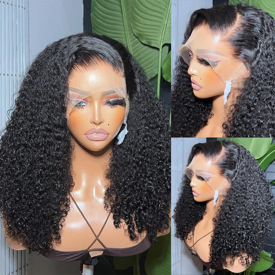 Curly Short Lace Front Wig- Brazilian Hair