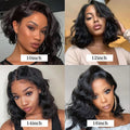 Water Wave Short Bob HD Lace Wig - Plushmane