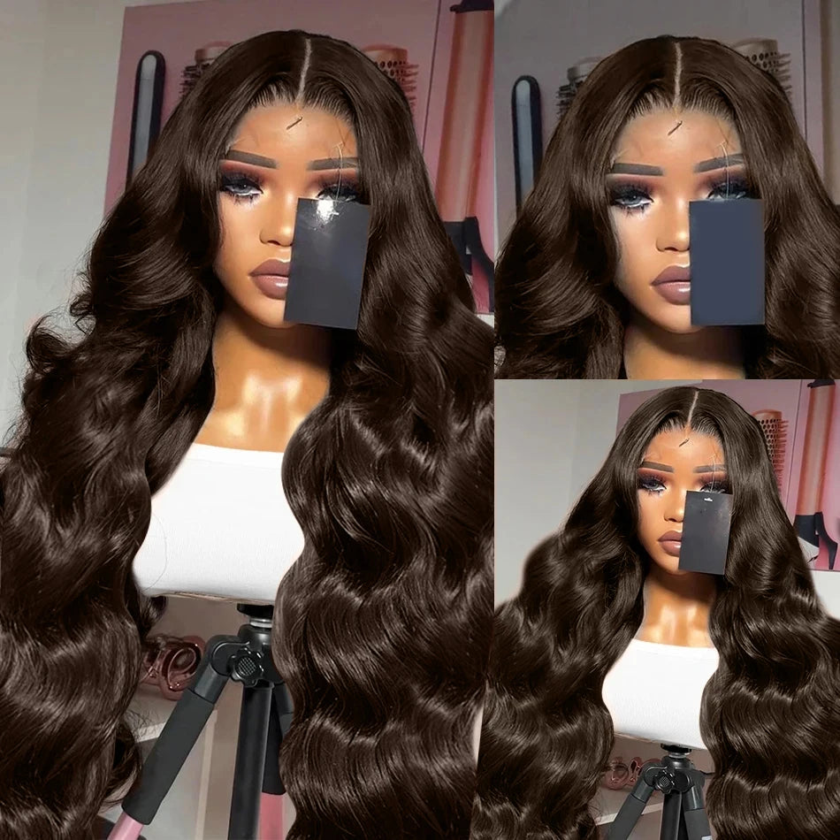 Chocolate Brown HD Lace Wig - Plushmane