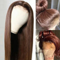 Brown Straight HD Lace Wig - Plushmane