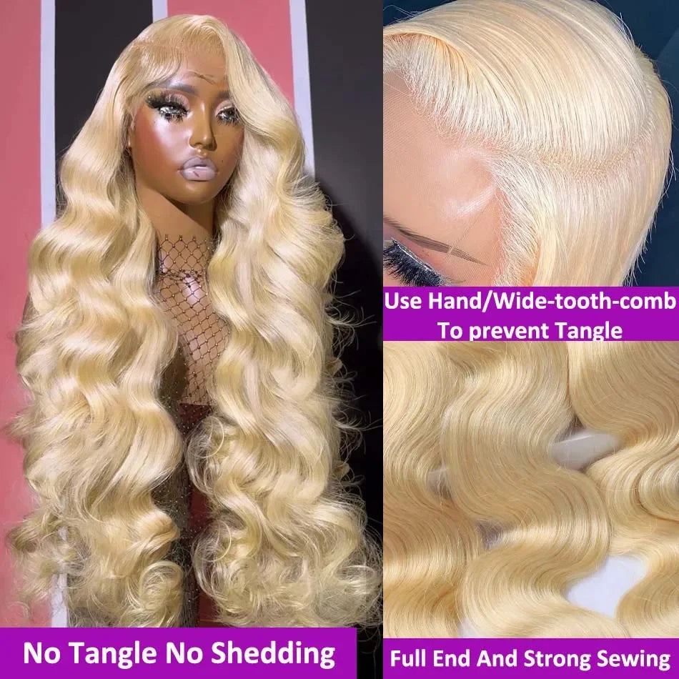 Blonde Body Wave HD Lace Wig - Plushmane