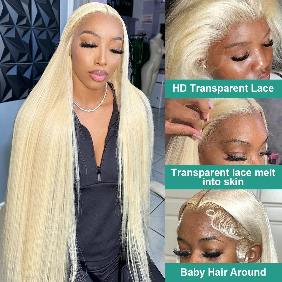 Honey Blonde Straight Frontal Wig