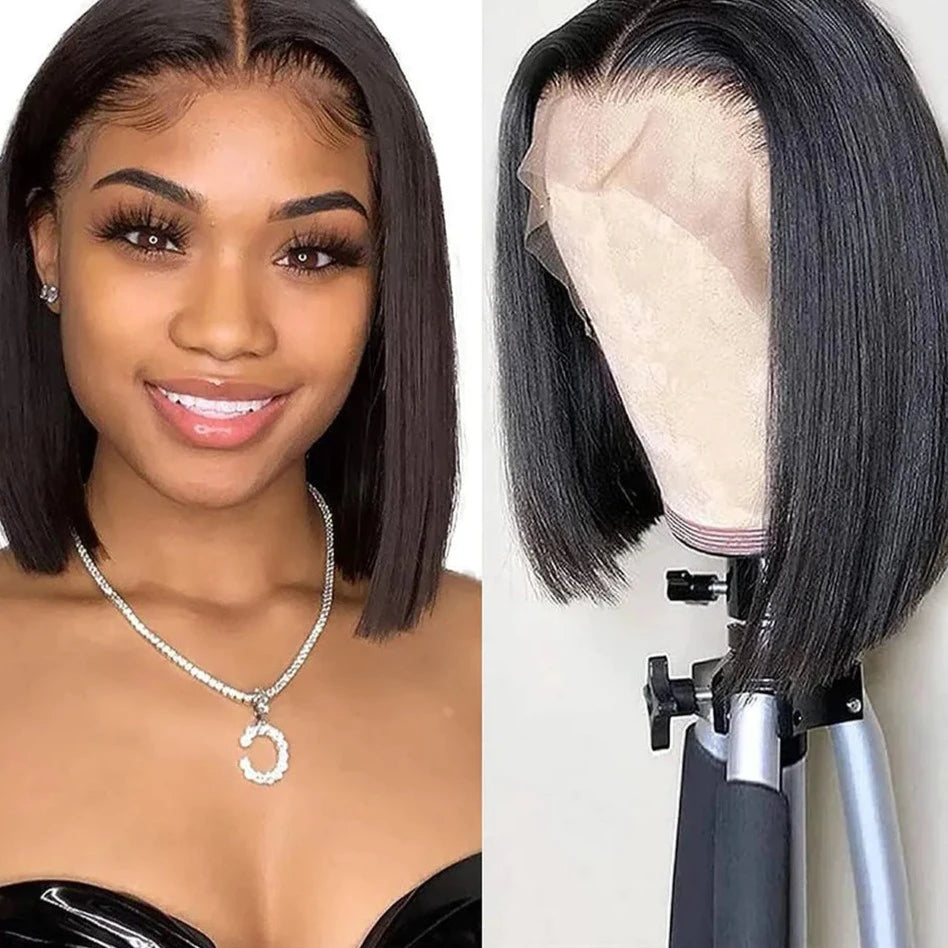 Straight Bob HD Lace Wig - Plushmane