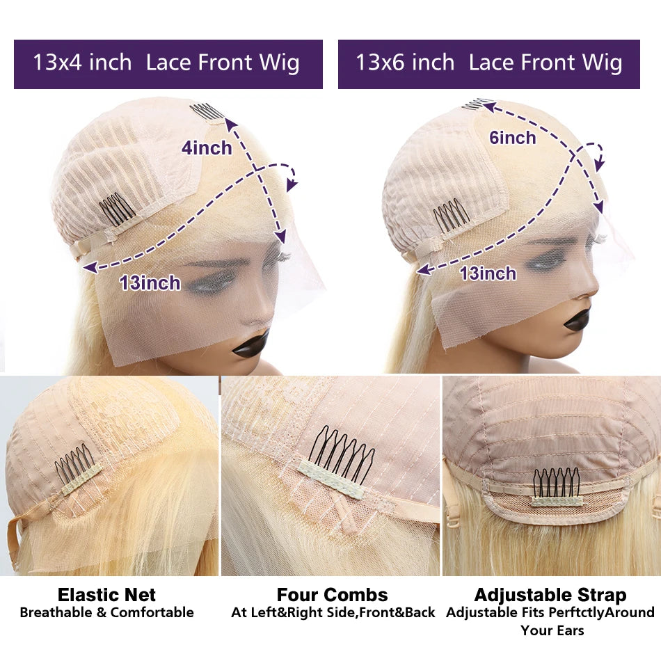 Blonde Body Wave HD Lace Wig - Plushmane