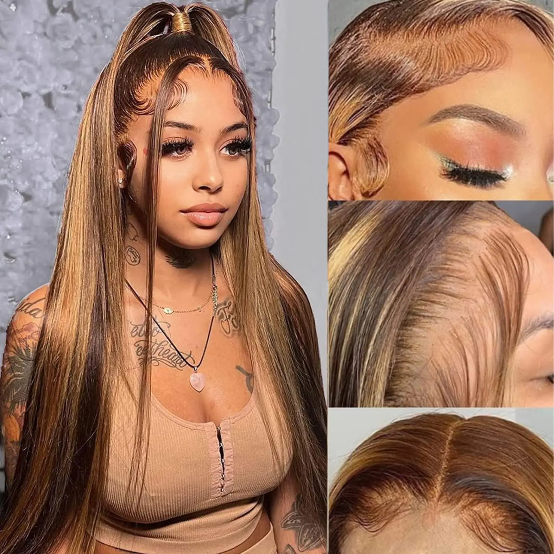 Pre-plucked Honey Blonde HD Lace Wig - Plushmane