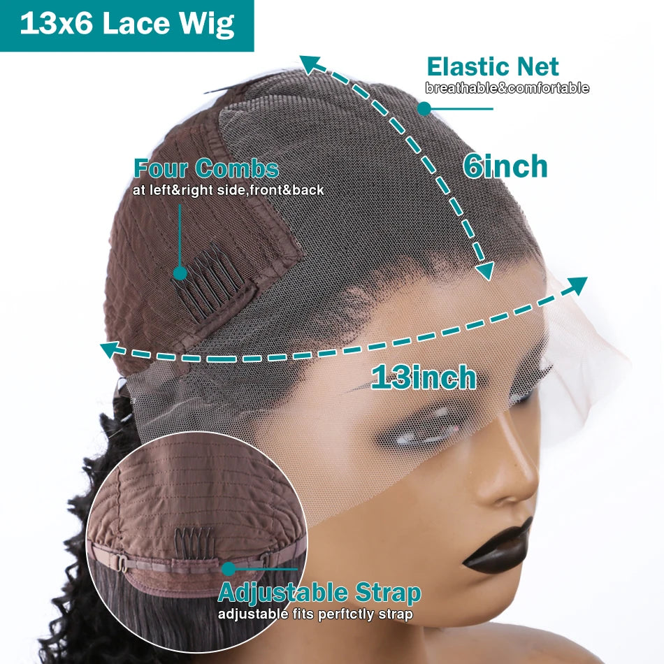 Water Wave Short Bob HD Lace Wig - Plushmane