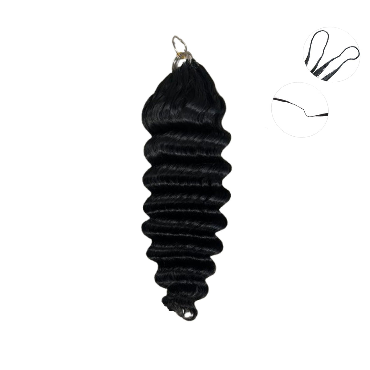 75 Strands Loose Deep Wave Crochet Extensions